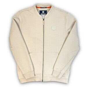 NEW NOIZE AMSTRDM Mens Casual Full Zip Sweatshirt Jacket Desert Tan Size XL